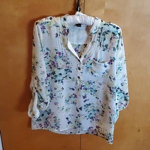 Sweet rain small floral blouse polyester